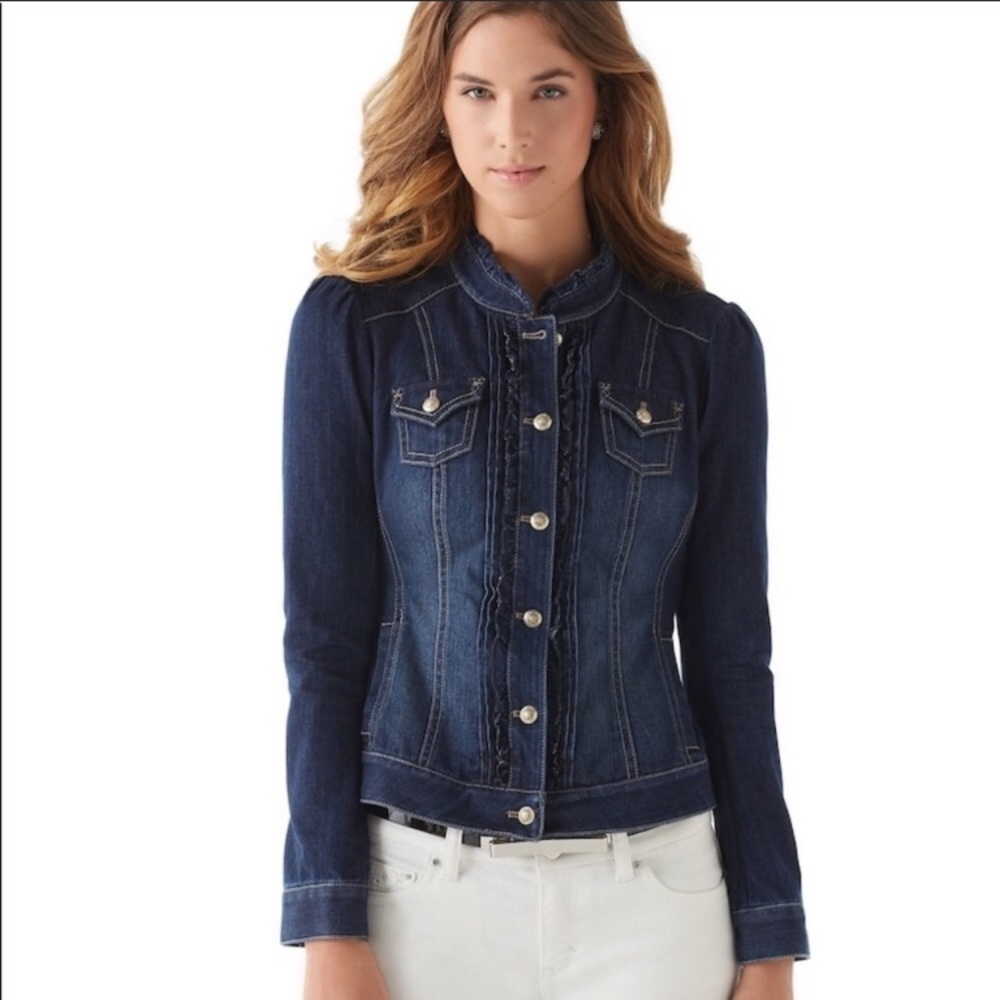 White House Black Market Denim Jacket